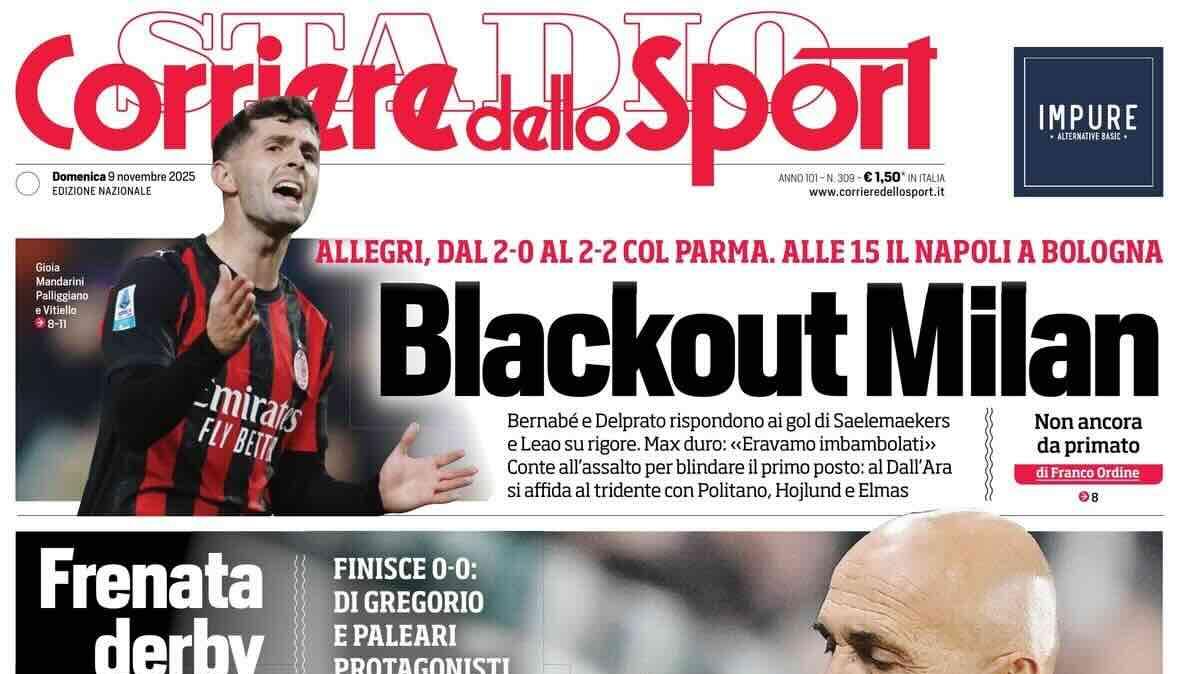La Juve sbatte sul Toro. Apertura Corsport: "Lucio stop"