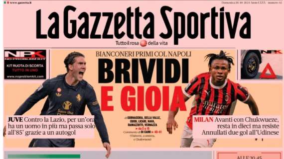 Gazzetta - La Juve passa alla fine e Motta sogna. Dybala e Lautaro All’Olimpico tango argentino