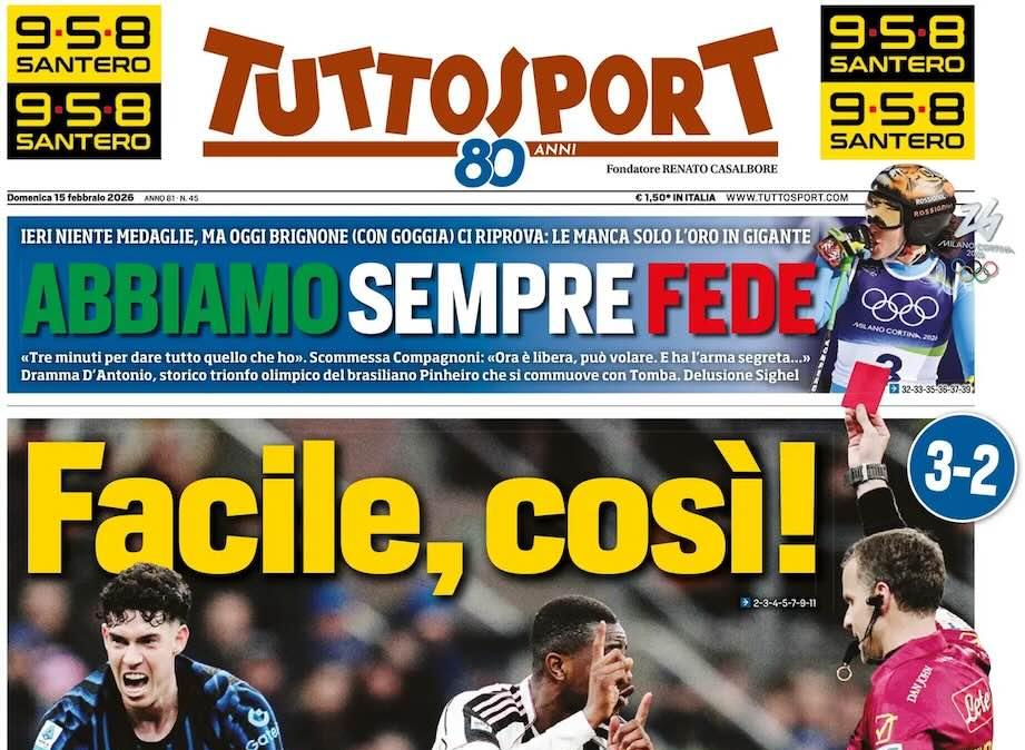 Espulsione inventata di Kalulu, Tuttosport: "Facile, così"