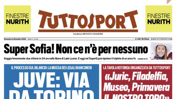 Tuttosport - Juve: via da Torino. Ecco perchè