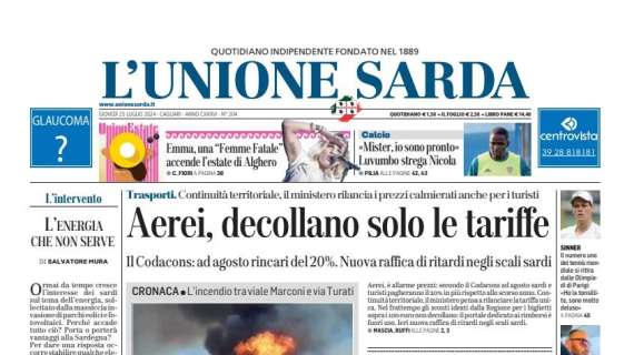 L'Unione Sarda - "Mister, io sono pronto". Luvumbo strega Nicola