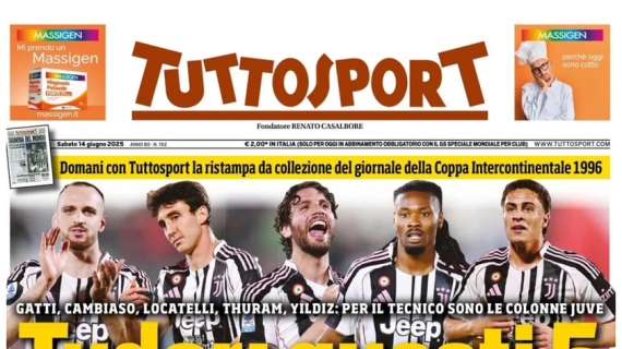 Tuttosport - Tudor: questi 5 non si toccano