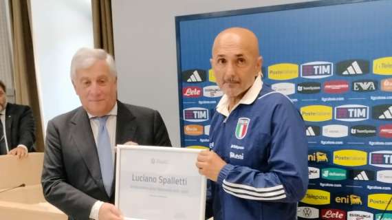 Il Ministro Tajani: "Nominato Spalletti ambasciatore dello sport dell'Italia nel mondo"