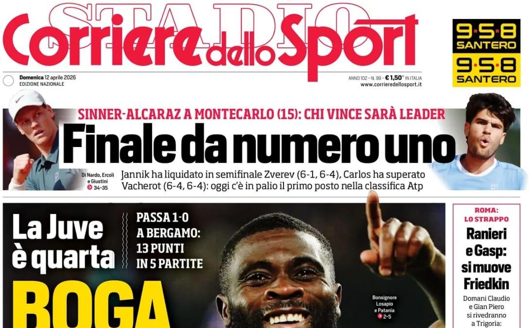 La Juve è quarta. Corsport: "Boga party"