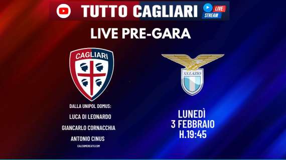 TuttoCagliari Live - Dalle 19:45 pre-gara dalla Unipol Domus sul nostro canale Youtube