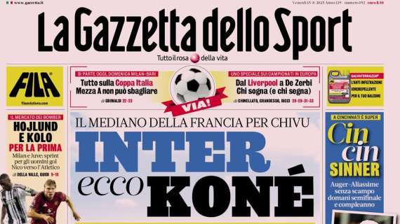 Gazzetta - Inter, ecco Koné