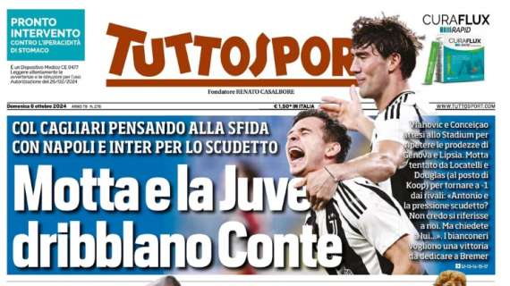 Tuttosport - Toro flop. Lacrime Zapata. Motta e la Juve dribblano Conte