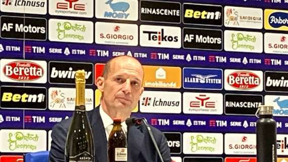Allegri in sala stampa:” Il peggiore primo tempo della stagione, bravi noi a recuperarla. Sempre un piacere tornare a Cagliari””