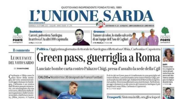 L'Unione Sarda - Barella, inarrestabile ascesa. I complimenti di Riva: "Adesso gli auguro di restare lassù"