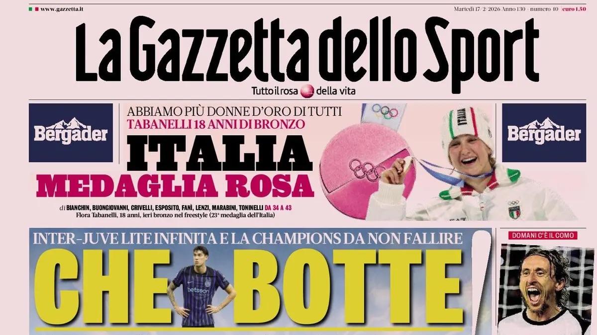 Inter-Juve infinita, Gazzetta: "Che botte. Ma dateci l'Europa"