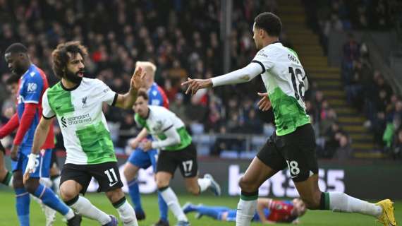 Calcio: Liverpool rimonta Crystal Palace con gol n.200 di Salah