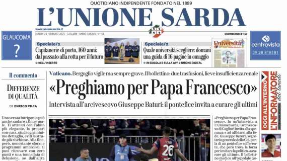 L'Unione Sarda - Cagliari, non basta un tempo