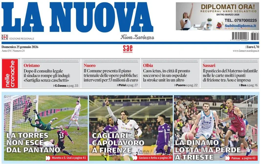 I rossoblù mettono sotto la Fiorentina. La Nuova Sardegna: "Cagliari, capolavoro a Firenze"