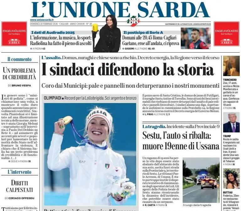 Domani Roma-Cagliari, L'Unione Sarda: "La tuta mimetica sotto l'abito da sera. Gaetano ci riprova"