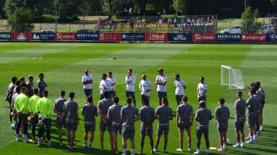 QUI CRAI SPORT CENTER - Primo allenamento con la squadra per Folorunsho. Mina e Luperto parzialmente in gruppo