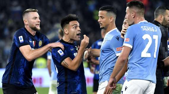 Rissa finale nella partita tra Lazio ed Inter