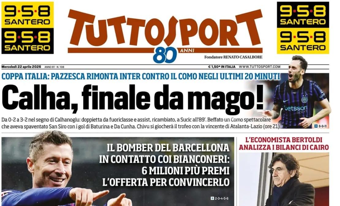Il bomber del Barcellona in contatto coi bianconeri. Tuttosport: "Juve-Lewa, sorpasso al Milan"