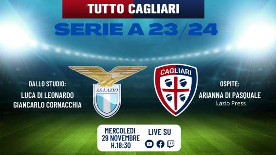 LIVE TC - TuttoCagliari Live - Parliamo di Lazio-Cagliari con Arianna Di Pasquale