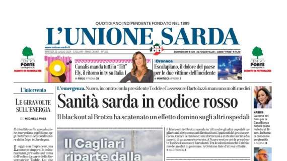 L'Unione Sarda - Il Cagliari riparte dalla Valle d'Aosta. Nicola lavora sull'intensità