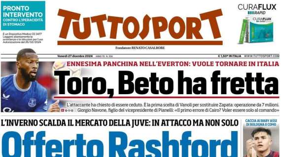 Tuttosport - Offerto Rashford. Attesa Zirkzee