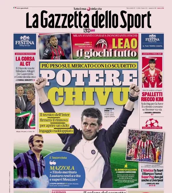 Più peso sul mercato con lo Scudetto. Gazzetta: "Potere Chivu"