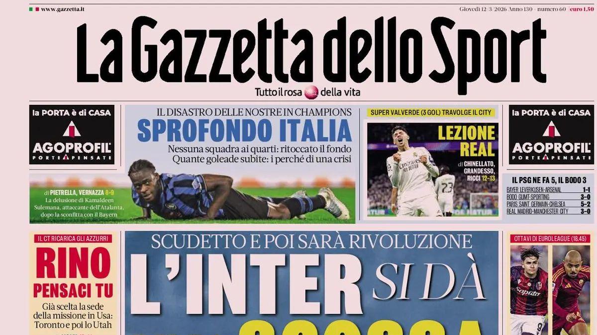 Scudetto e poi sarà rivoluzione. Gazzetta: "L'Inter si dà una scossa"