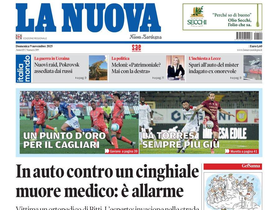 I rossoblù tengono testa al Como, La Nuova Sardegna: "Un punto d'oro per il Cagliari"