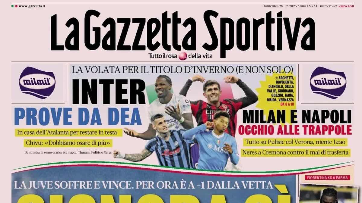 La Juve soffre e vince. Gazzetta: "Signora sì"