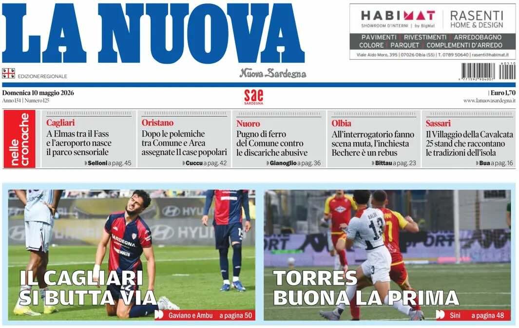 L'Udinese passa alla Domus, La Nuova Sardegna: "Il Cagliari si butta via"