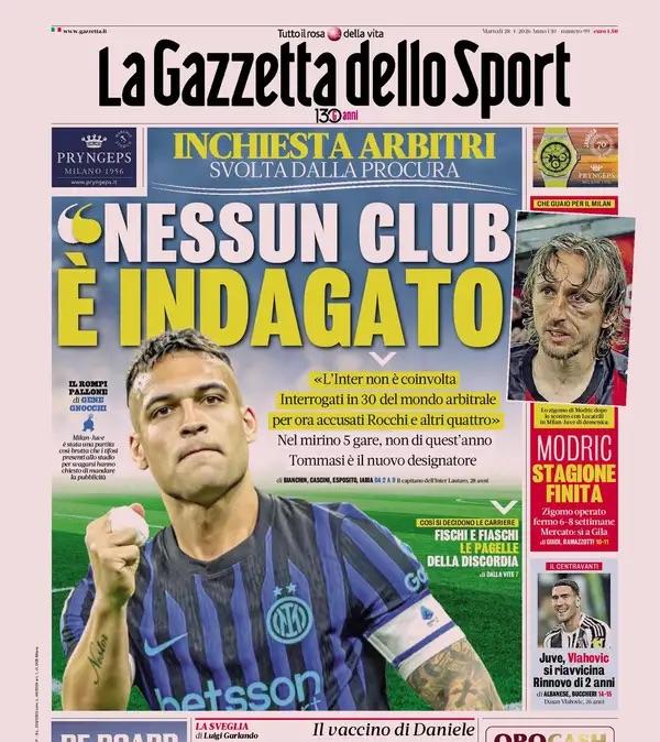 Inchiesta arbitri, Gazzetta: "'Nessun club è indagato'"