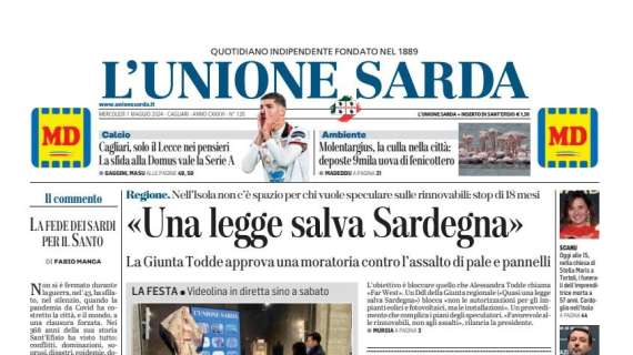 L'Unione Sarda - Il Cagliari non ha perso la strada della salvezza