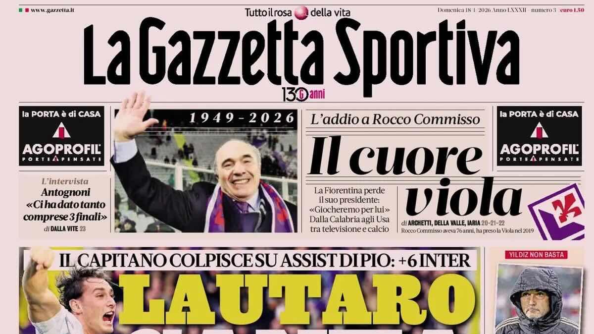 +6 Inter, Gazzetta: "Lautaro canta"
