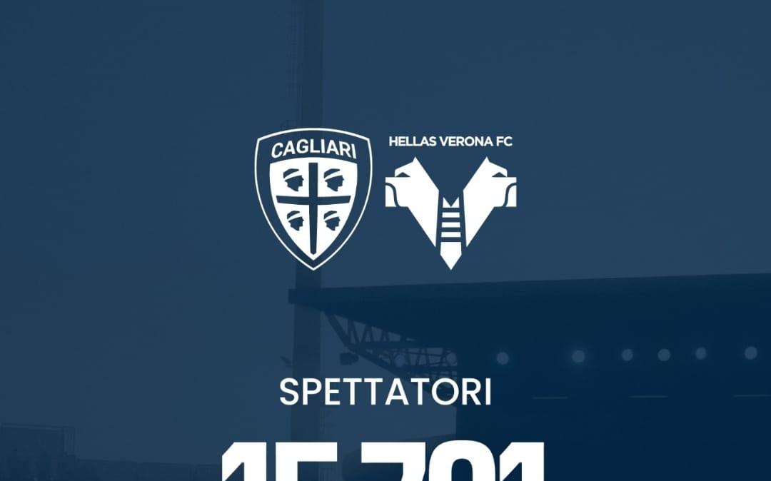 Cagliari-Verona, mancato il sold out