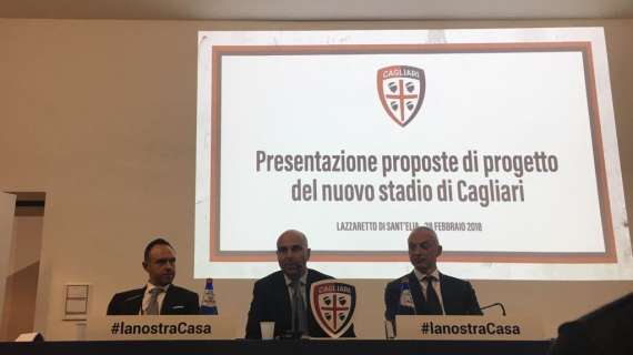 Presentate al Lazzaretto le proposte del nuovo Sant'Elia. Giulini: "Inizia un nuovo ciclo per tutta Cagliari". Signorelli: "Contiamo di concludere i lavori entro il 2021"