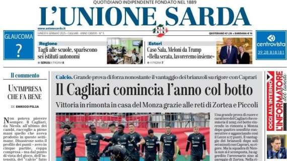 L'Unione Sarda - Il Cagliari comincia l'anno col botto