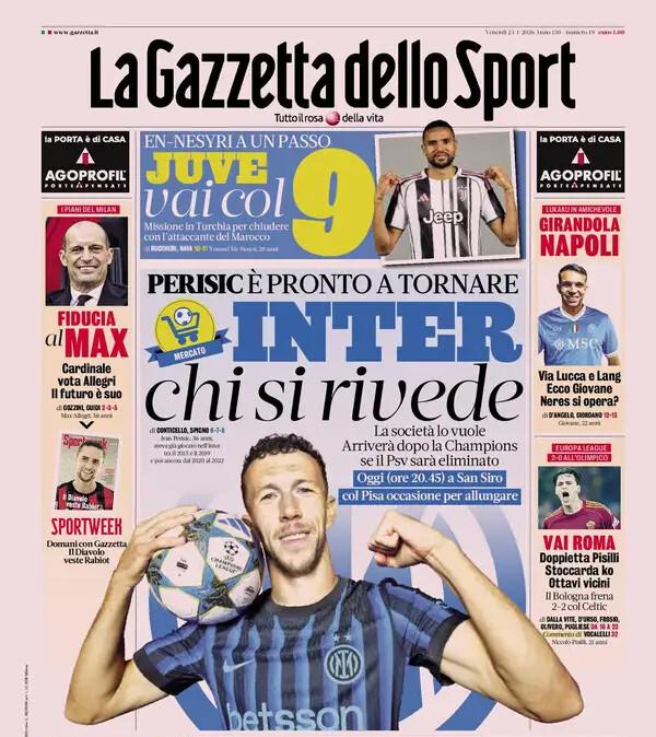 Perisic è pronto a tornare. Gazzetta: "Inter, chi si rivede"