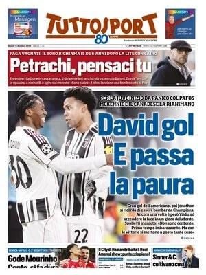 Per la Juve inizio da panico col Pafos: "David gol. E passa la paura"