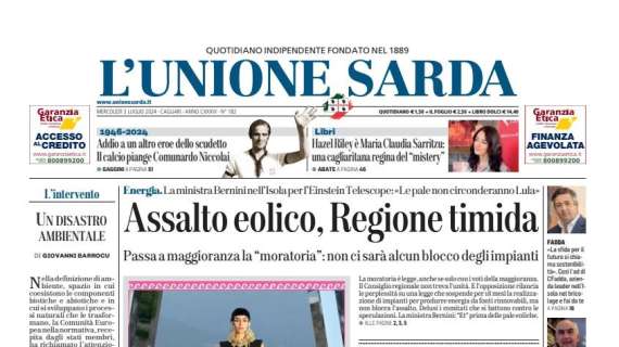 L'Unione Sarda - Addio Niccolai, stopper dello Scudetto