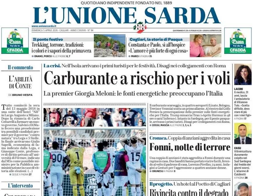 Il Sassuolo la ribalta, quarta sconfitta consecutiva. L'Unione Sarda: "Questo Cagliari è senz'anima"