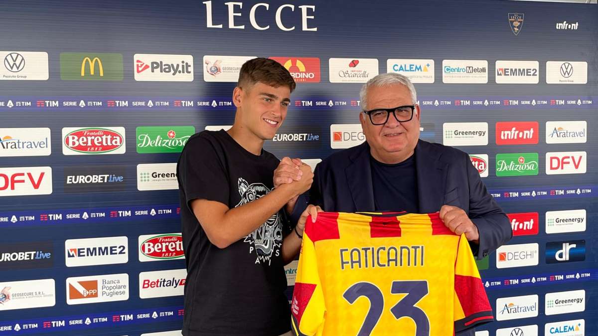 QUI LECCE - Giacomo Faticanti ceduto alla Juventus