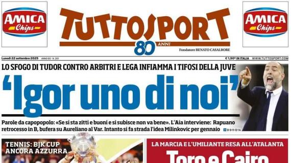 Tuttosport - "Igor uno di noi"