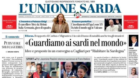L'Unione Sarda - Cagliari, il giorno più bello: la Sardegna resta in Serie A