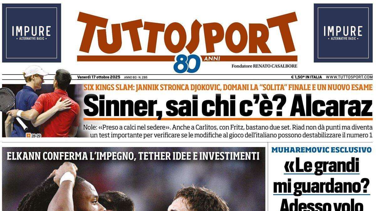 Elkann conferma l'impegno, Tether idee e investimenti. L'apertura di Tuttosport: "Una Juve più forte"