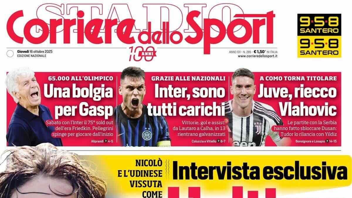 "L'ultimo Zaniolo". L'apertura del Corriere dello Sport