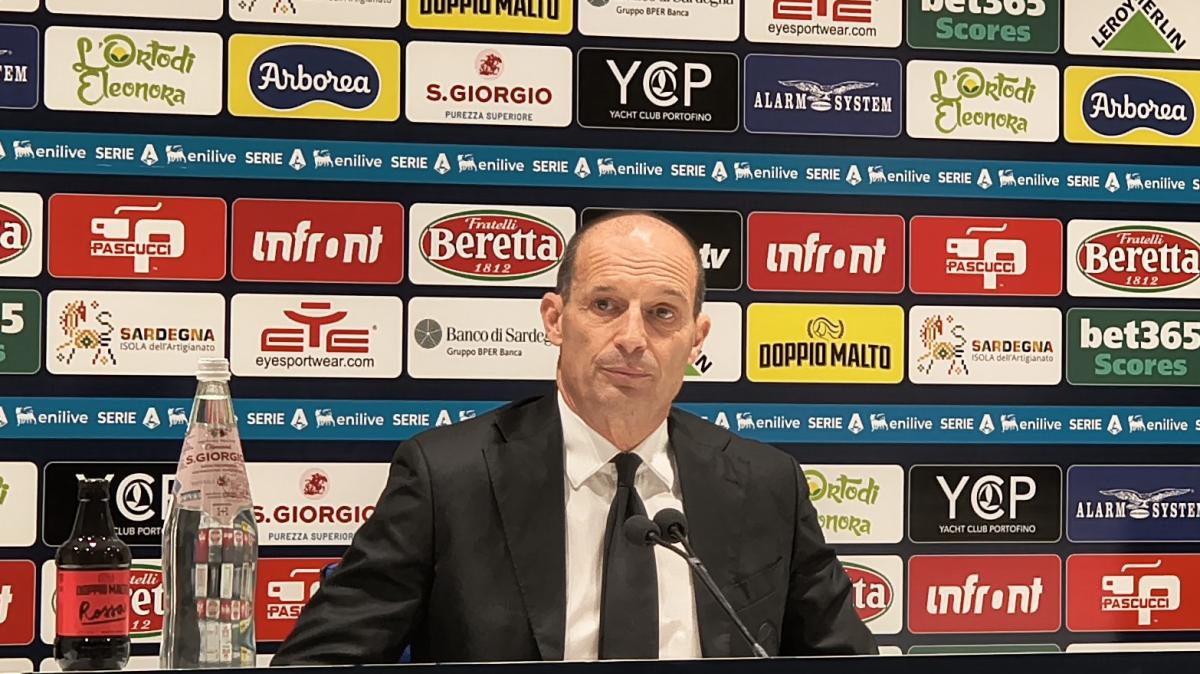 Sala Stampa - Allegri: "Il Cagliari ha giocato un buon primo tempo. Noi siamo cresciuti nel secondo tempo"