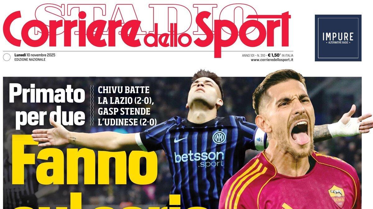 Comandano Inter e Roma. Apertura Corsport: "Fanno sul serio"