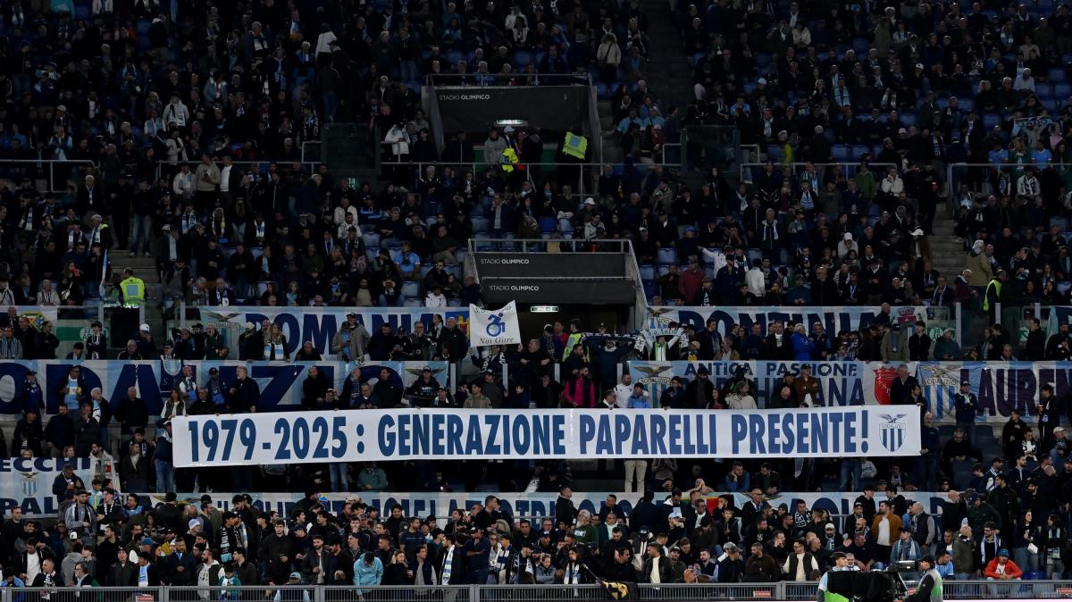Lazio-Cagliari, commovente omaggio all’Olimpico per Vincenzo Paparelli
