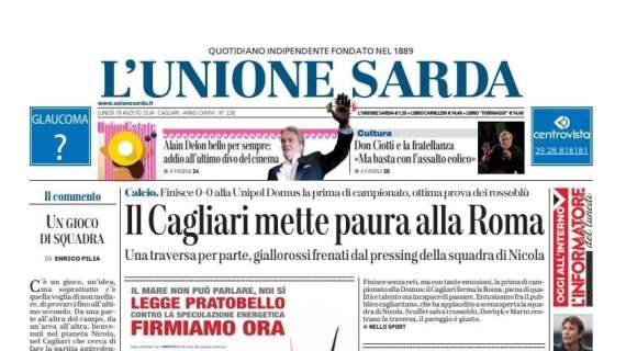 L'Unione Sarda - Cagliari di cuore, la Roma non passa