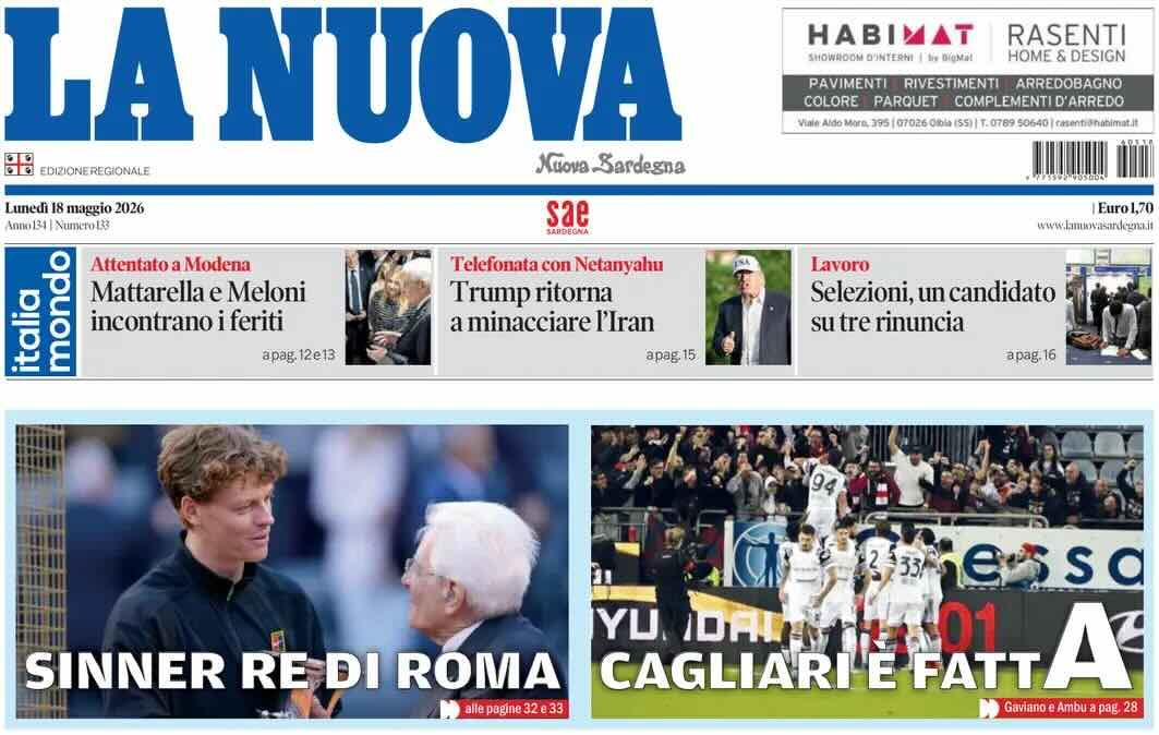 Vittoria e salvezza. La Nuova Sardegna: "Cagliari è fatta"