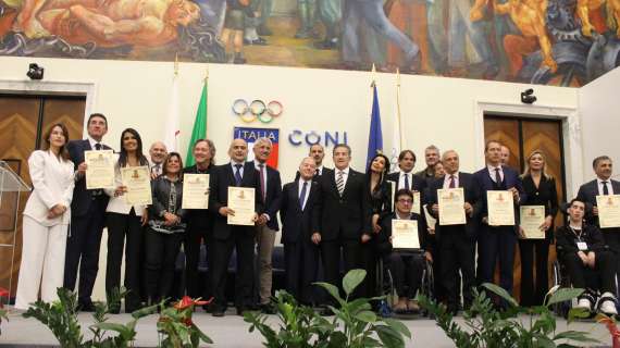 Premio Manlio Scopigno e Felice Pulici: consegnati i riconoscimenti ai vincitori al Salone d'Oro del CONI 